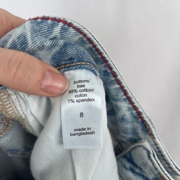 Maurices NWT Edgely Original Fit Relaxed Boyfriend Crop Denim Jeans Size 8 - Picture 8 of 9